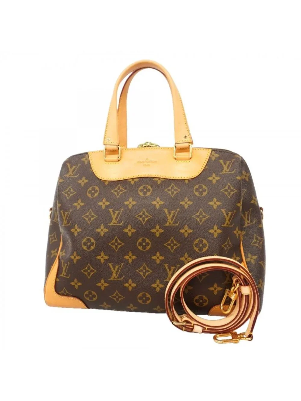 Louis Vuitton Handbag Monogram Retiro Brown 2-Way